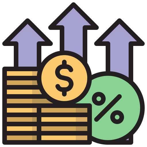 Compound and simple interest calculator icon